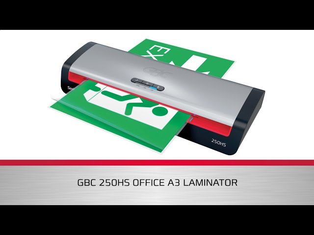 Plastificadora gbc 250hs office din a3 apagar automático 2 rolos até 125 microns Plastificadora gbc 250hs office din a3 apagar automático 2 rolos até 125 microns 4410071EU - vídeo 1