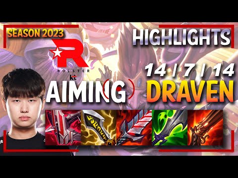 KT Aiming DRAVEN vs EZREAL - HIGHLIGHTS - KR Ranked