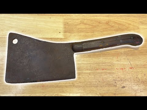 100 Year Old Rusty Cleaver Restoration