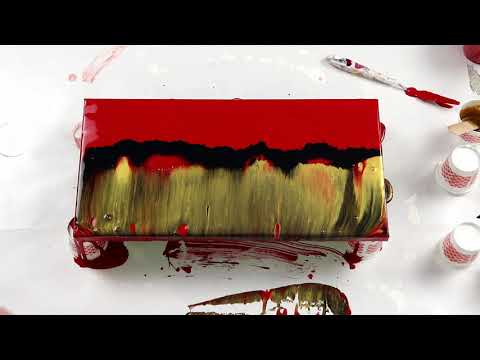 (376) Swipe Technique with Sheleeart Recipe, Acrylic Pouring Technique
