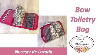 Neceser de Lazo. Patrones de costura gratis. 👝🎀 #079