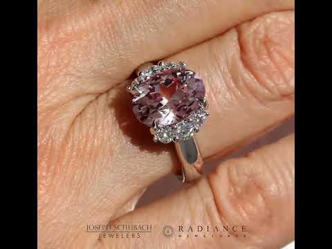 Radiance Oval Pink Sapphire Engagement Ring - Custom Design