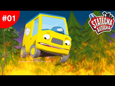Statečná autíčka - Trable táborníků | Kreslené pro Děti | Animované pro Děti