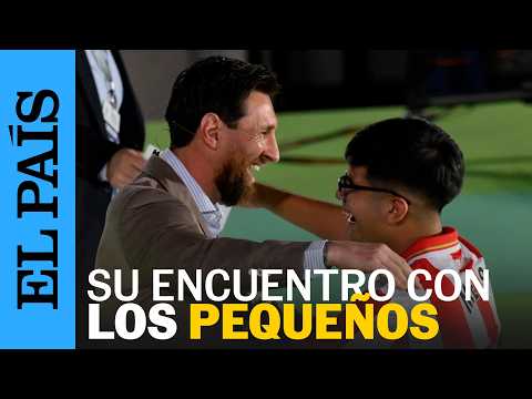 MESSI OVIEDO | El futbolista se reúne con miles de niños: «Muchos padres exigen mucho a los hijos»