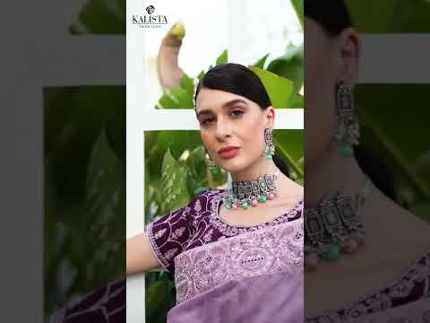 Kalista Noor Fancy Satin Organza Wholesale Designer Saree Catalog – product video thumbnail