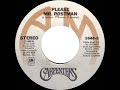 1975 HITS ARCHIVE: Please Mr. Postman - Carpenters (a #1 record--stereo 45)
