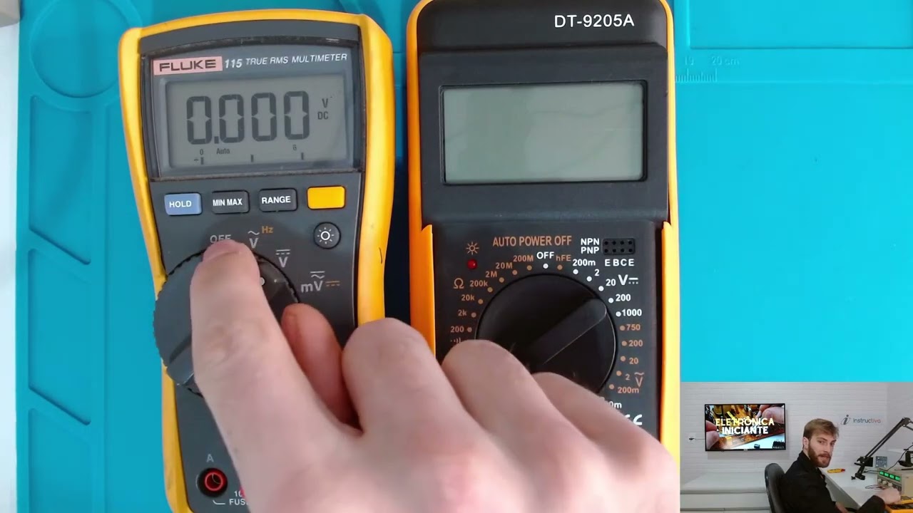 AULA 4   MULTIMETRO   Como medir Tensão V