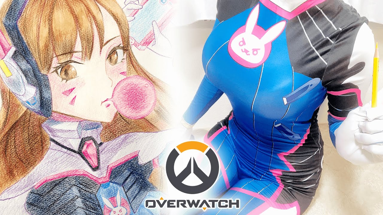 Drawing OverWatch D.va  ( オーバーウォッチ ディーバ  描いてみた お絵描き メイキング )