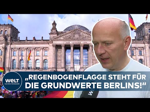 CSD BERLIN: "Regenbogenflagge steht für die Grundwerte Berlins" Regierender Bürgermeister Kai Wegner