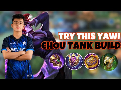 CHOU TANK GAMEPLAY 😌| CHOU TANK BUILD AND EMBLEM 2023 | CHOU TANK TUTORIAL | MLBB
