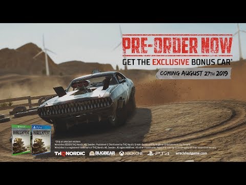 Wreckfest - Console Release Date Trailer [PS4, Xbox One]