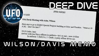 Deep Dive: Wilson Davis Memo (feat. Joe Murgia) -- That UFO Podcast