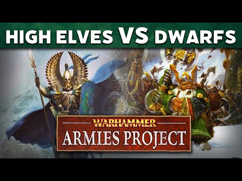 High Elves vs Dwarfs Warhammer Armies Project Live Battle Report