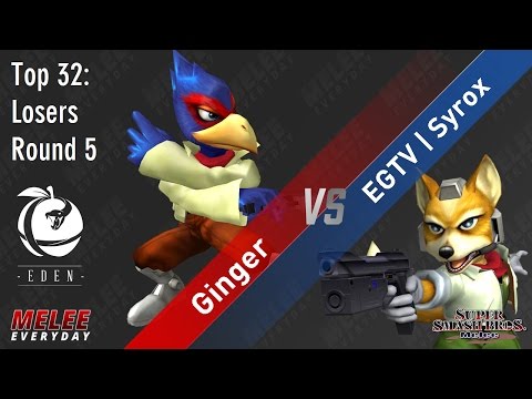 Eden - Ginger (Falco) vs. EGTV | Syrox (Fox) - SSBM - Top 32, LR5