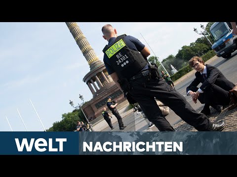 BLOCKADEN IN GANZ DEUTSCHLAND: Klima-Kleber legen Verkehr in den Ferien lahm | WELT STREAM