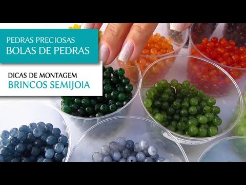 Contas Bolinhas de Pedras Naturais para Semi Joias - Pedra Mística