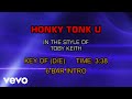 Toby Keith - Honky Tonk U (Karaoke)