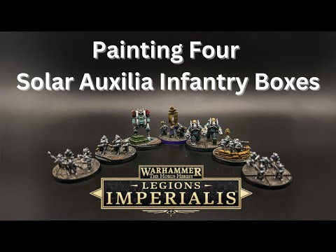 How to Paint Epic Scale Solar Auxilia for Warhammer Legions Imperialis and not Rage Quit
