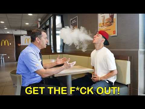 Aggressively Vaping During a Job Interview!