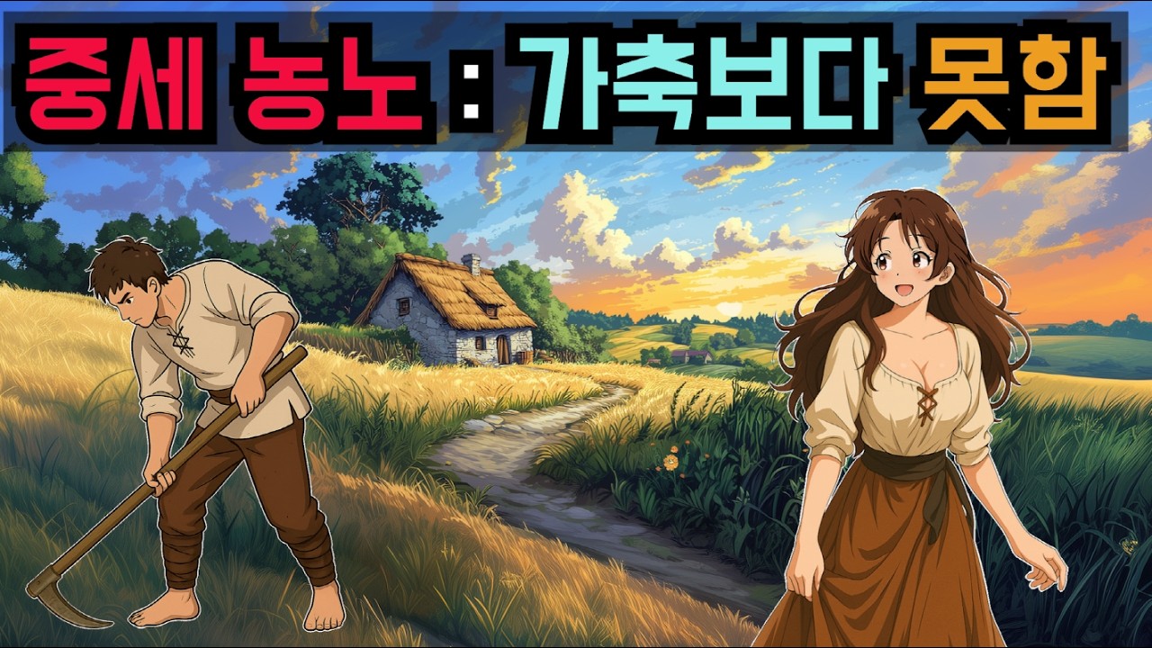 중세 농노의 하루: 오늘도 돼지랑 나란히 눕는다.