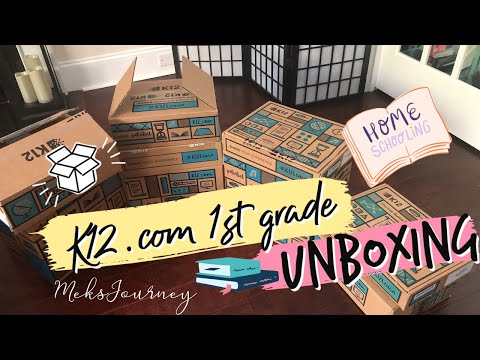 K12 1st Grade Virtual Unboxing...2020/2021 #homeschool, #momlife...#unboxing