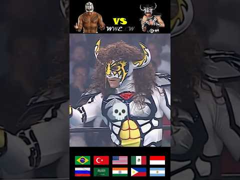 Rey Mysterio vs. Psychosis 1996 | WCW Phonk Edit 💀 #wwe #reymysterio #phonk #skull