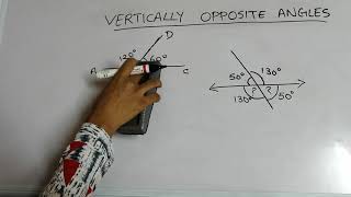 Class 7 : Vertically opposite angles easy method.