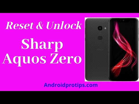 How to Reset & Unlock Sharp Aquos Zero