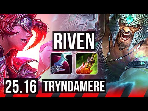 RIVEN vs TRYNDAMERE (TOP) | 7/1/8, Dominating | KR Master | 25.16