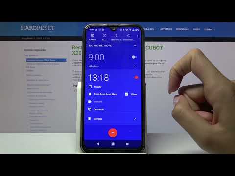 Cómo poner la alarma en CUBOT x20