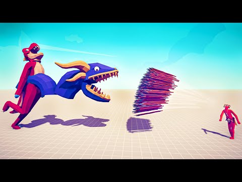 DINOSAUR MONSTER vs EVERY GOD - Totally Accurate Battle Simulator TABS