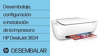 Desembalaje, configuración e instalación de la impresora HP DeskJet 3634