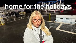 pack & travel home with me for christmas ✈️ | vlogmas travel day
