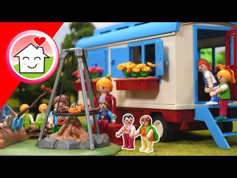 Playmobil Familie Hauser - Waldtag im Kindergarten mit Anna, Lena und Malte