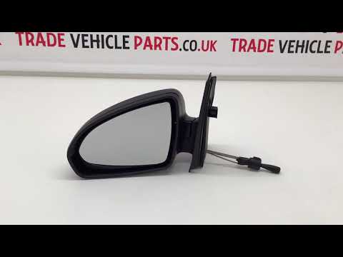 Fits Mercedes Smart Fortwo 2007-2012 Door Wing Mirror Manual Textured Passenger Side video