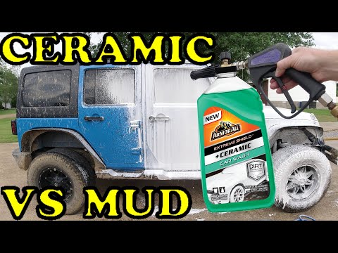 Armor All Ceramic Car Wash vs Muddy Jeep! Amazing!!
