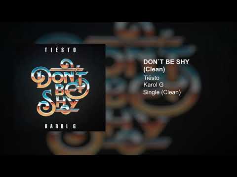 Tiësto & Karol G - Don't Be Shy (Clean Version)