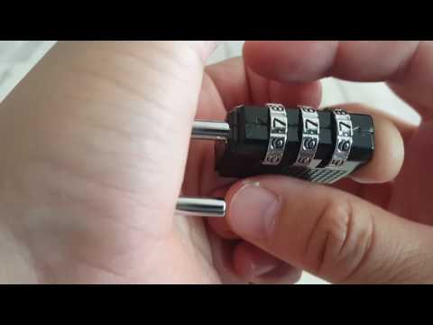 How to reset your new combination padlock