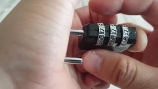 How to reset your new combination padlock