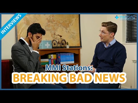 Medical School Interview MMI - Breaking Bad News [ROLEPLAY]