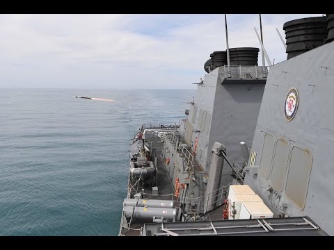 SeaRAM fires aboard USS Donald Cook (DDG 75)
