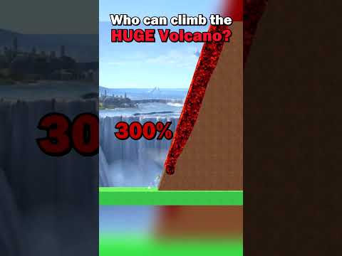 Who can climb the HUGE Volcano in Smash Ultimate?