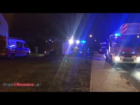 20.12.2018 Dąbrowa k. Oleśnicy - pożar i śmierć