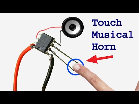 How to make a Touch Music Horn,diy touch musical sound