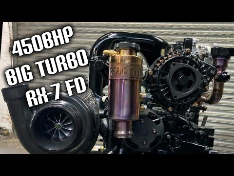 450BHP Mazda RX7 FD3S Rotary 13B Half Bridge ported Engine Rebuild