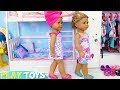Baby Doll Morning Routine in Bedroom with Bunk Beds! Play Toys