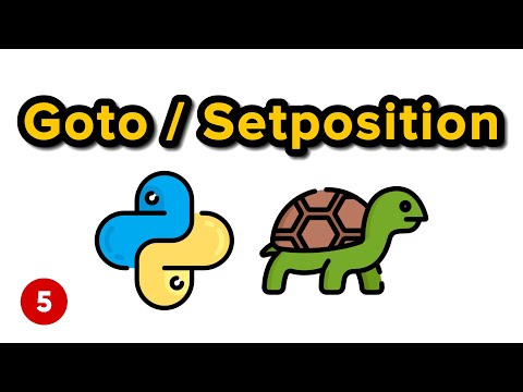 GoTo | Set Position - Python Turtle Graphics Tutorial 5