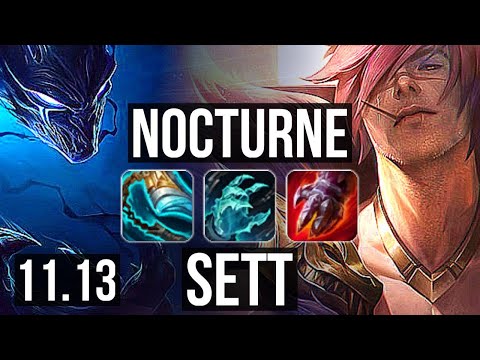 NOCTURNE vs SETT (TOP) | 11/1/12, 1000+ games, 1.2M mastery, Godlike | KR Challenger | v11.13