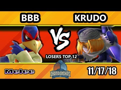 DHATL18 SSBM - BBB (Falco) Vs. Krudo (Sheik) - Smash Melee Losers Top 12
