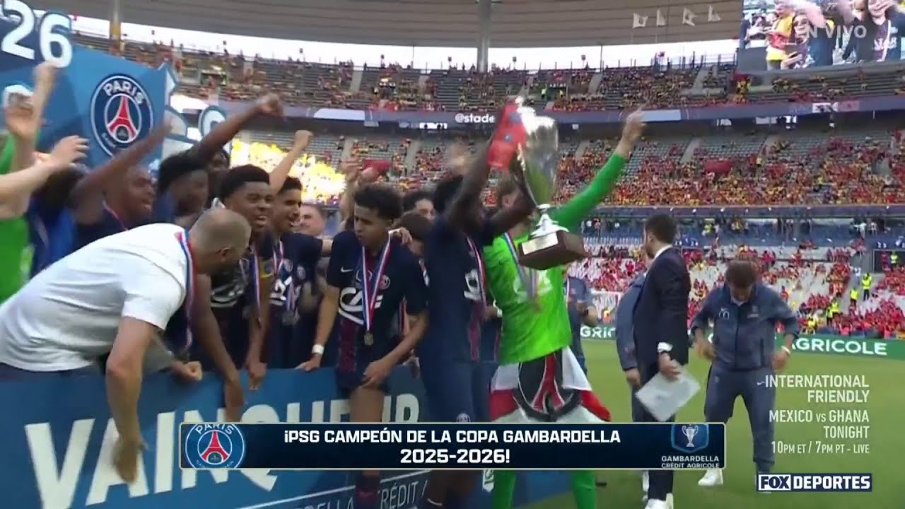 🥳🏆 ¡CELEBRA EL PSG! | PSG 3-2 Montpellier | Final | Copa Gambardella 2026